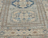 11 Ft Gray Kazak Afghan Hand Knotted Geometric Wool Runner Rug